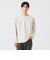 フェイクスエード クルーネック ロングスリーブ Tシャツ