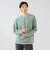 フェイクスエード クルーネック ロングスリーブ Tシャツ