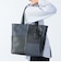 フェイクレザー 切替 トートバッグ