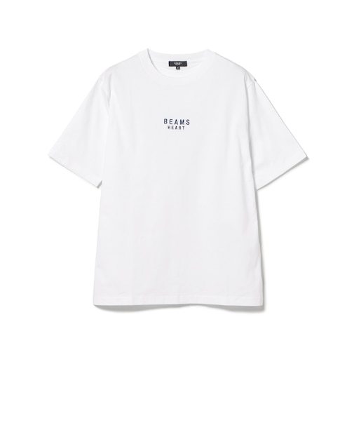 BEAMS HEART ロゴ 刺繍 Tシャツ