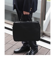 スリム レザー ブリーフバッグ（A4サイズ収納可能）