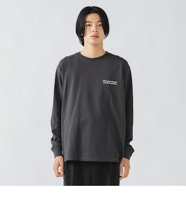 ハート スター バックプリント ロング スリーブ Tシャツ