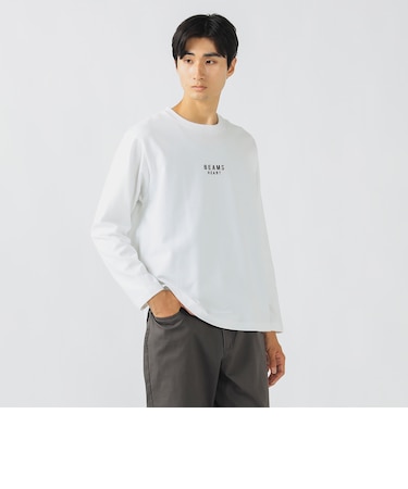 BEAMS HEART ロゴ 起毛 ロングスリーブ