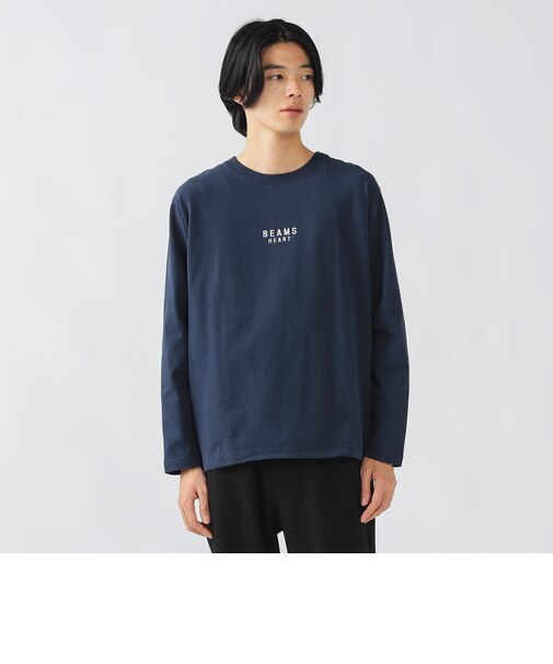 BEAMS HEART ロゴ 起毛 ロングスリーブ
