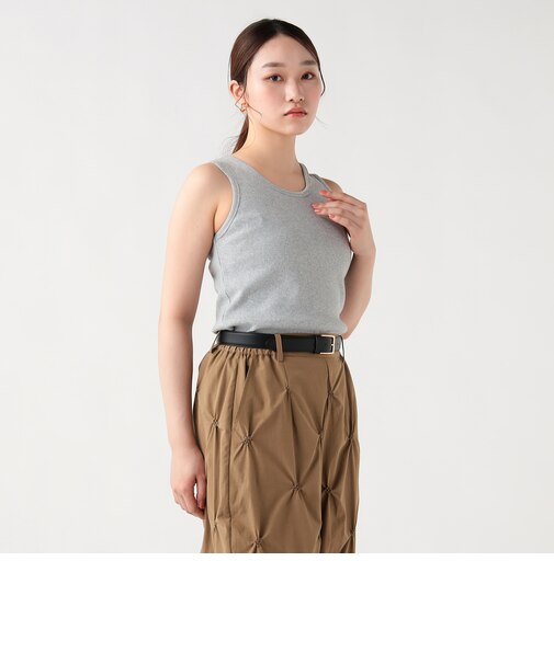 アシンメトリー カットアウト タンクトップ