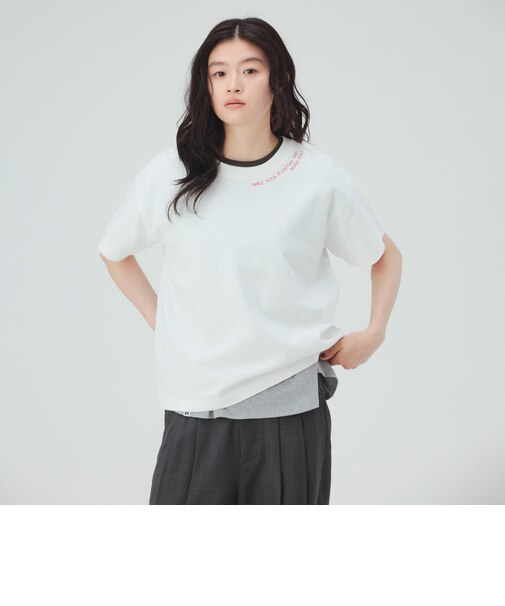 HEART刺繍 Tシャツ