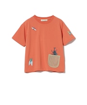 メッシュ ポケット 昆虫 Tシャツ (吸水速乾・UVカット)カジュアル 外遊び プチプラ 保育園 通学 定番
