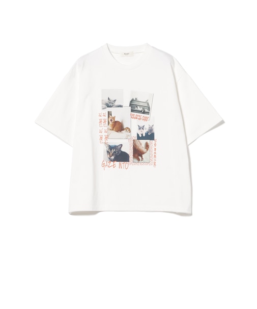 ネコ フォトコラージュ Tシャツ