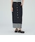 ターンバック デニム ボタンスカート