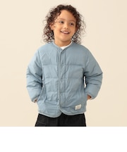 中綿 ノーカラー リバーシブル ブルゾン 2026FW(90~150cm)プチプラ キッズ服 軽アウター