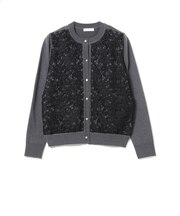 フロント レース カーディガン