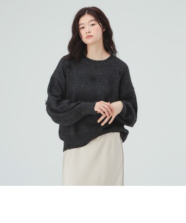 リボン ニット プルオーバー
