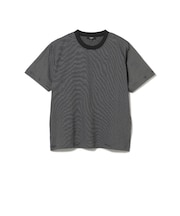 綿ライクポリ ボーダー Tシャツ(吸水速乾)