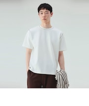 ダンボール スラブ ステッチ クルーネック Tシャツ （吸水速乾）