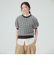カラフル チェック ニット
