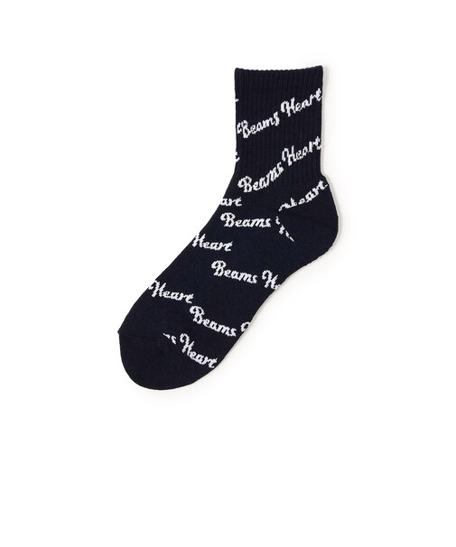 BEAMS HEART 斜めロゴ ソックス