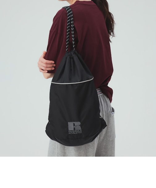 【EXCLUSIVE】RUSSELL ATHLETIC / 刺繍ロゴ ナップサック