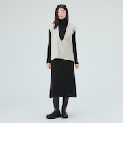 ジレ セット リブ ニット ワンピース（セットアイテム）