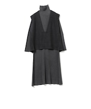 ジレ セット リブ ニット ワンピース（セットアイテム）
