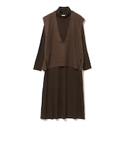 ジレ セット リブ ニット ワンピース（セットアイテム）