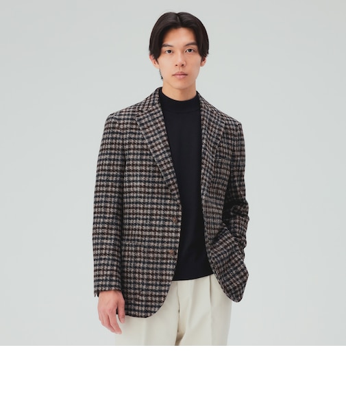 roma社 スライバーニット 3ボタン ジャケット