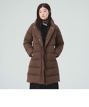 河田フェザー ロング ダウンコート