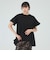 裾フリル ギャザー Tシャツ