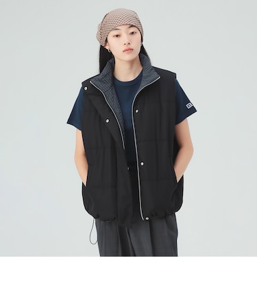 中綿 リバーシブル ベスト