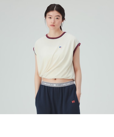 【EXCLUSIVE】RUSSELL ATHLETIC / ノースリーブ 配色 Tシャツ