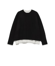ダブルフェイス ニット プルオーバー