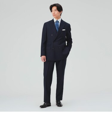 SARTORIA LINE Super100’s ダブルジャケット ソリッド スーツ
