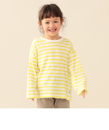 ボーダー ロング Tシャツ 2026FW(90~140cm)キッズ 定番 カジュアル プチプラ
