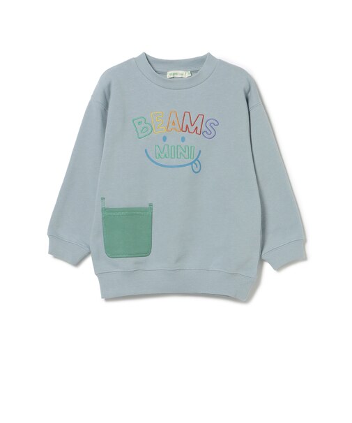 スマイル 刺繍 スウェット 2026FW(90~130cm)キッズ カジュアル プチプラ 通園 通学