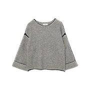 ハンドステッチ ニット プルオーバー