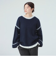 ハンドステッチ ニット プルオーバー