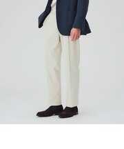 コットンカルゼ サイドアジャスター２プリーツ チノパンツ