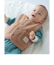 【WEB限定】ベビー ボア ベスト 2026FW（70～80cm）秋冬 定番 人気 プチプラ カジュアル もこもこ