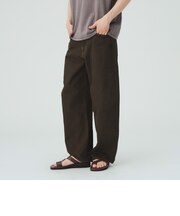カーブ ワイド ストレート デニムパンツ