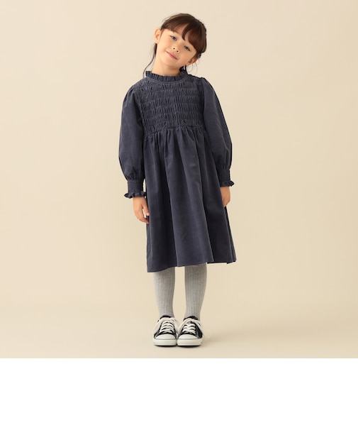 コーデュロイ シャーリング ワンピース2026FW（90～140cm）プチプラ 人気 クリスマス お呼ばれ 七五三