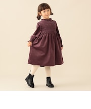 コーデュロイ シャーリング ワンピース2026FW（90～140cm）プチプラ 人気 クリスマス お呼ばれ 七五三