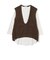 Vネック ベスト ロングTシャツ セット