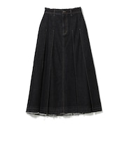ワイドタック デニム スカート