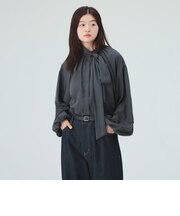 ボウタイ セット ノーカラー ブラウス