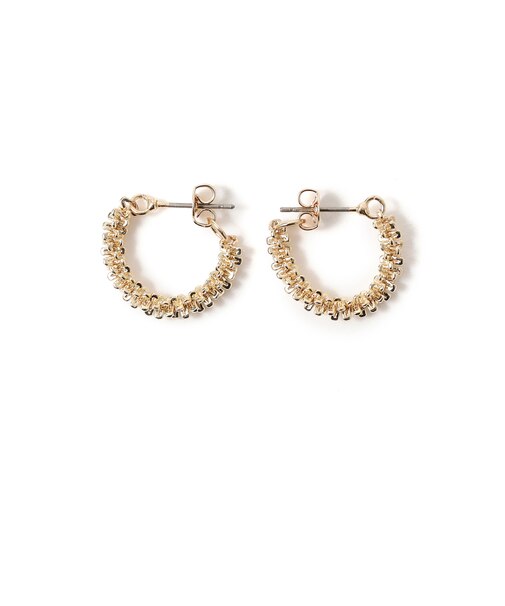 メッシュ フープ ピアス