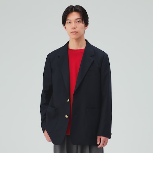 リラックス 2ボタン ブレザー