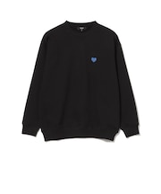 ハートロゴ ワンポイント プルオーバースウェット