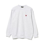 ハートロゴ ワンポイント プルオーバースウェット