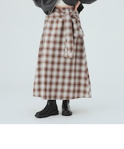 シャツ巻き風 スカート