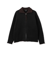 ジップアップ ニットブルゾン