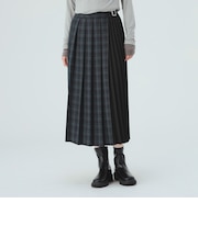 ミックス プリーツ スカート